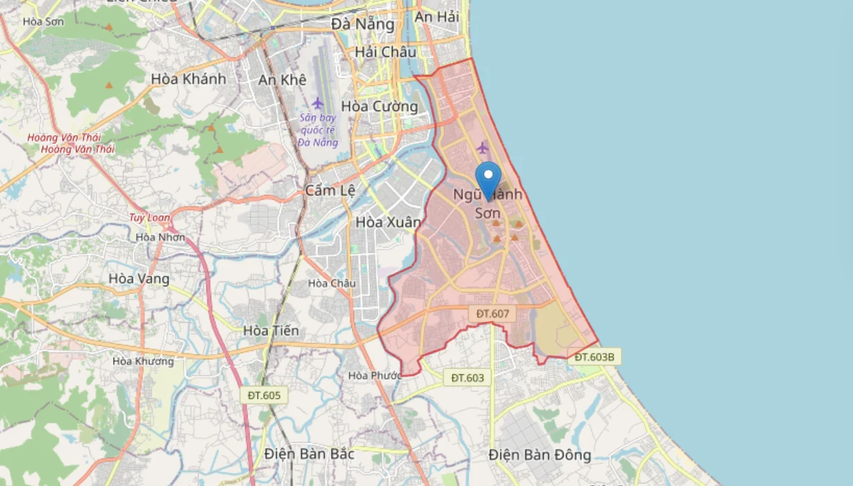 Bản đồ Phường Ngũ Hành Sơn, Đà Nẵng